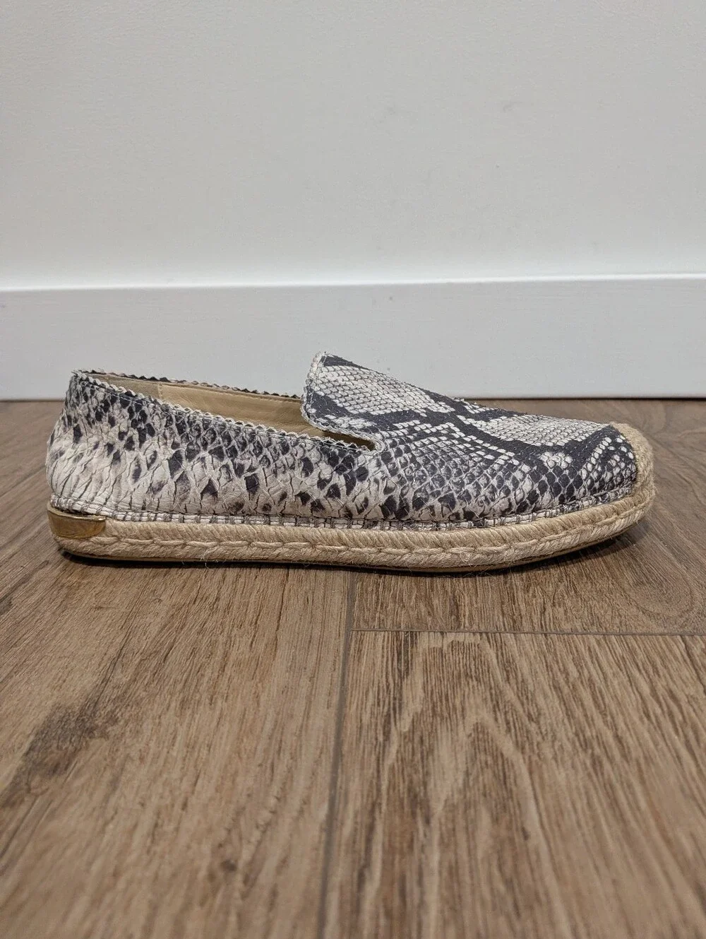 Stuart Weitzman Catalan Snake Print Espadrilles